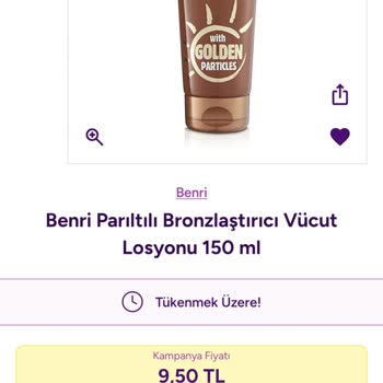 Kampanya Fiyatı Gösteren Ürün Stok Hatası Nedeniyle Sepete Eklenemedi