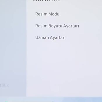 Samsung TV Menülerini Kullanamıyorum