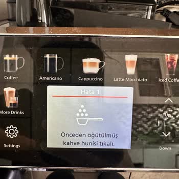Philips Lattego 5500 Makinesinde Sürekli Hata 1 Uyarısı Ve Çözüm Talebi