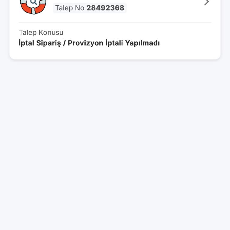 İptal Edilen Siparişin Provizyonu Çözülmedi Ve 414 TL Geri Ödenmedi