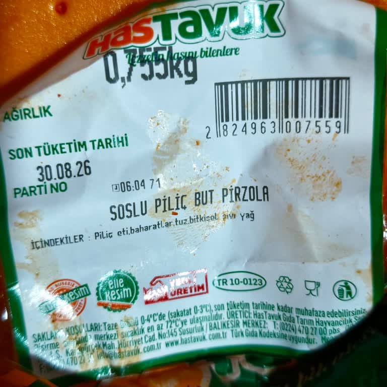 Kokusu Bozuk Tavuk Ürünü İçin Şikayet Ve Ücret İadesi Talebi