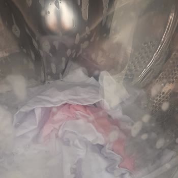 Blanqueador de Ropa Domestos Cambió Mi Delantal Blanco A Rosa