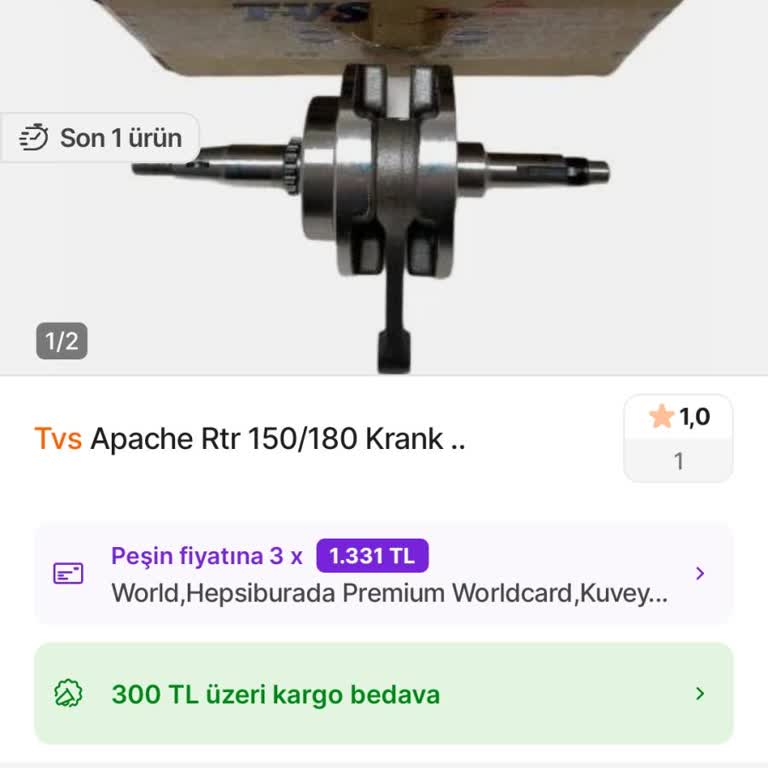 Orijinal Olmadığı Açıkça Görülen Krankta Yanıltıcı Bilgi Ve İade Talebi