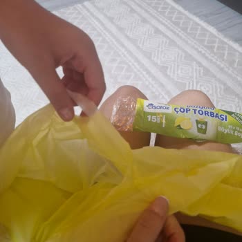 Şok Marketler Saroz Büzgülü Çöp Poşeti Ağız Açılmıyor Ve Çabucak Yırtılıyor
