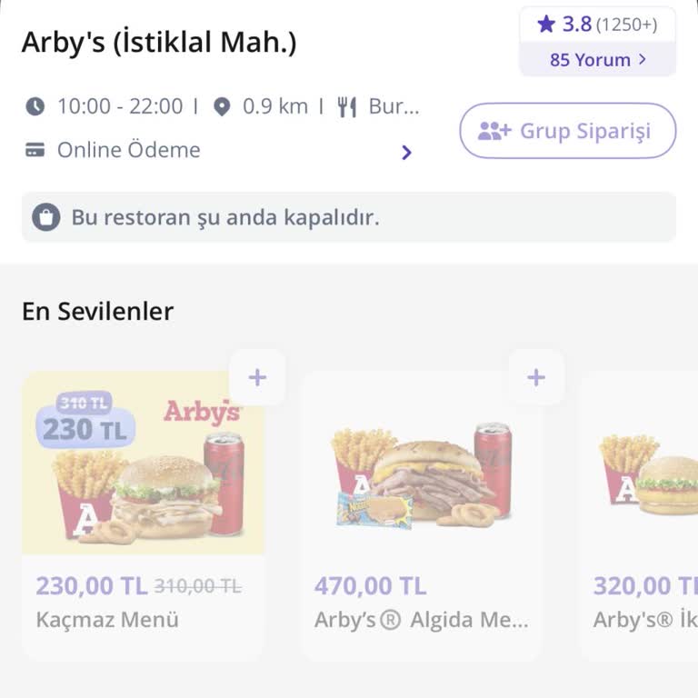 Kapanık Restorandan Sipariş Verildi, Ücret Alındı Ve Teslim Edilmedi
