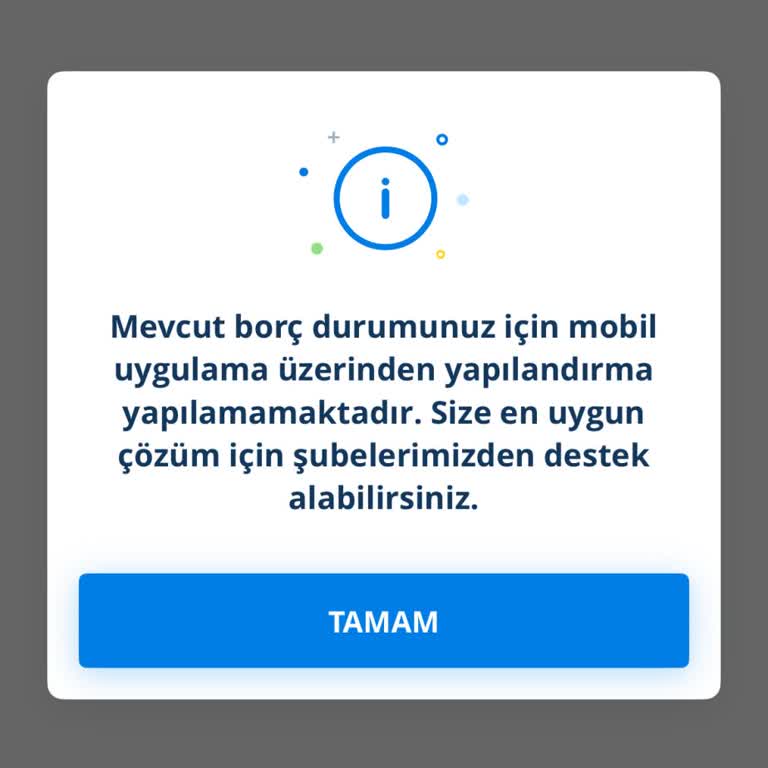 İhtiyaç Kredisi Yapılandırma Teklifi Mobilde Reddedildi, Çağrı Merkezinden Yanıt Yok