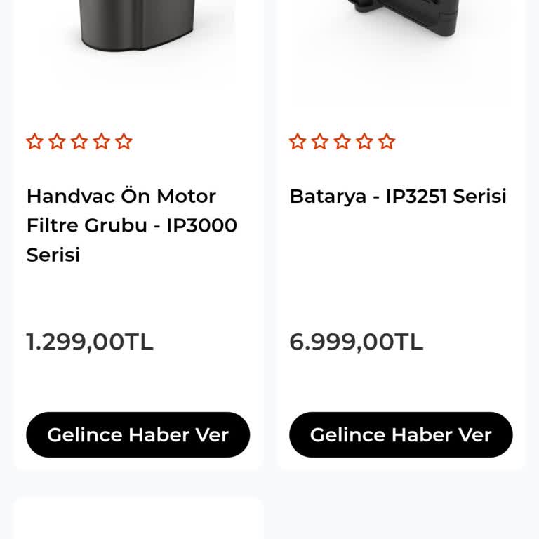 Shark Power Detect IP3000 Modeli İçin Ön Motor Filtresi, Batarya Ve Başlık Parçalarının Stok Sorunu