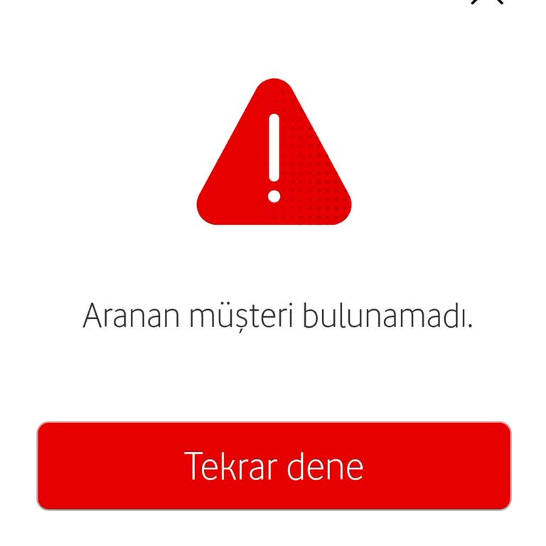 Vodafone Bakiye İade Sorgulama Hatası