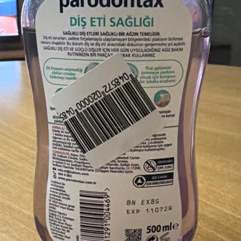 Parodontax Ağız Bakım Suyunun Jelimsi Yapısı Ve Kötü Kokusu Migros'tan İade Talebi