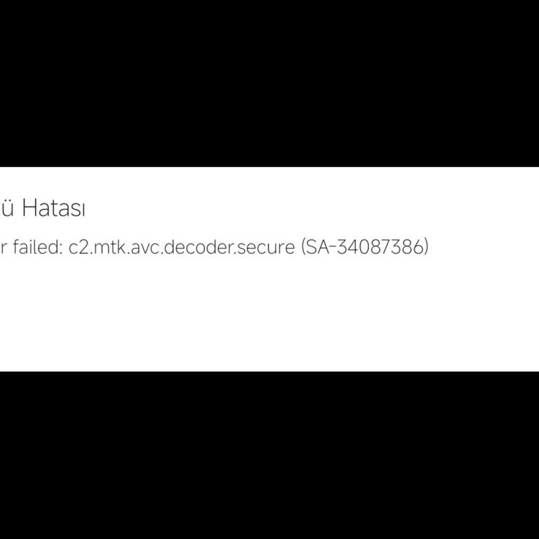 Decoder Failed Hatası Nedeniyle Spor İçeriklerine Erişemiyorum