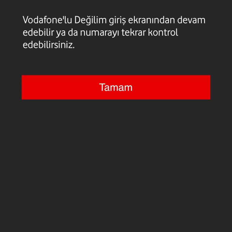 Vodafone Uygulamasında Abone Değilsiniz Hatası Ve Mobil İnternet Kesintisi