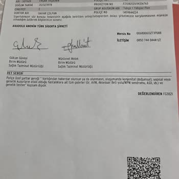 Anadolu Sigorta’nın Estetik Gerekçe İle Tıbbi Ameliyat Reddi