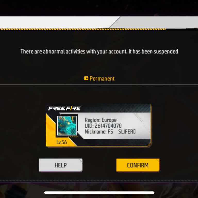 I Am Asking Garena Support to Unban My Europe Server Free Fire Account