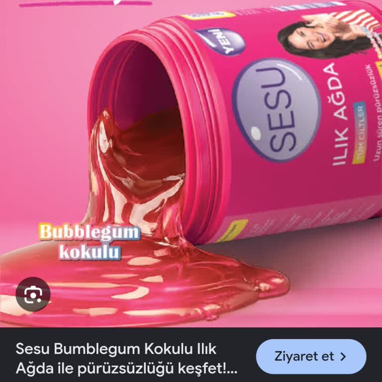 Sesu Bubble Gum Kokulu Pembe Ağda Çekişi Yok Ve Cildi Tahriş Ediyor