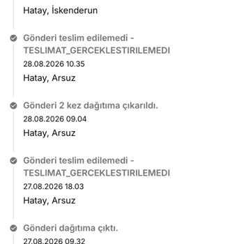 Aras Kargo Dağıtım Personelinin İzin Almadan Teslimat Teklifi Ve Haksız İade Süreci