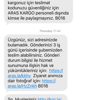 Aras Kargo Dağıtım Personelinin İzin Almadan Teslimat Teklifi Ve Haksız İade Süreci