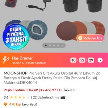 Moonshop’dan Aldığım 48V Polisaj Makinesi 12V Gönderildi, İade Süreci Çözülmedi
