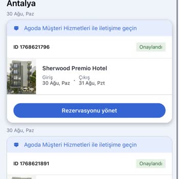 Aynı Tarihlerde Mükerrer Rezervasyon Ve Çift Ödeme İadesi