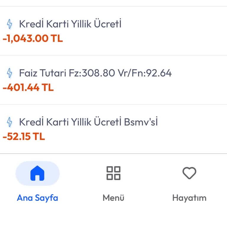Yıllık Kart Aidatı Ve Ek Ücretlerin İadesi Talebi