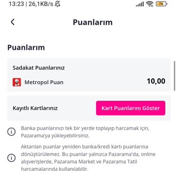 Metropol Bakiyesi Kullanılmadan Mastercard'tan Ödeme Alındı