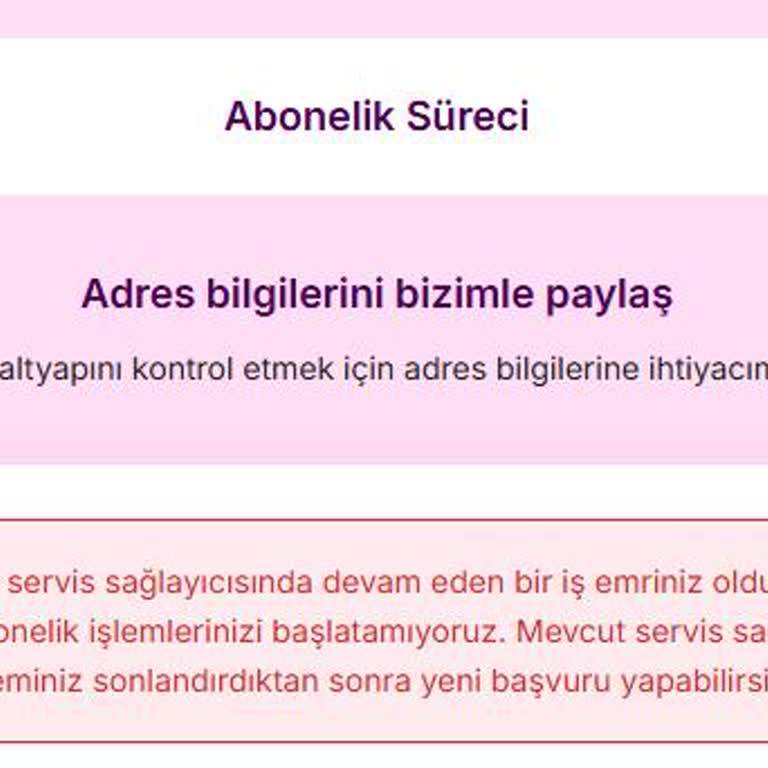 Sistemde Görülen Hatalı İş Emri Engeli Yeni Abonelik Başlatılamıyor Ve İnternetsiz Kalma Sorunu