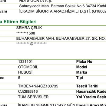 İkame Araç Süresi 14 Gün Olmalı, 9 Gün Verildiği İçin Şikayet