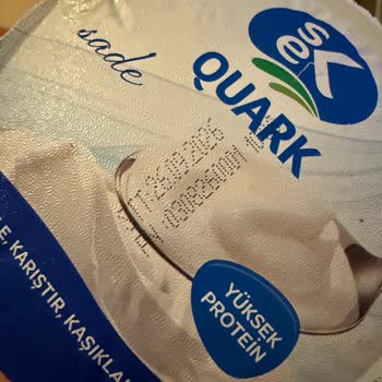 Şişmiş Ambalajlı Sek Quark Ürünü Tüketilemez