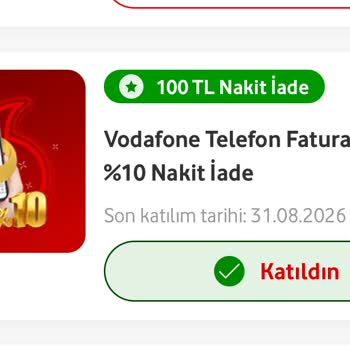 Vodafone Pay Kampanya Bilgilendirmesindeki Yanıltıcı Şartlar Ve Nakit İade Reddi