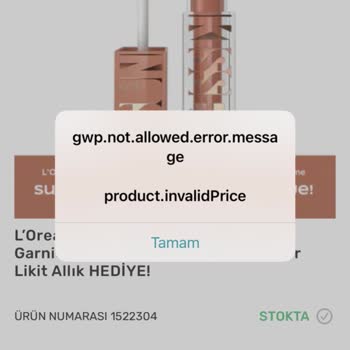 Watsons'dan Alınan Siparişte Söz Verilen Maybelline Likit Allık Hediyesi Gönderilmedi