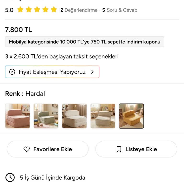Stokta Görünen Ürün Kargoya Verilmedi Ve Yanıltıcı Teslim Süresi