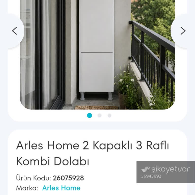 Arles Home Kombi Dolabının Montaj Şeması Ve Kurulum Desteği Yok