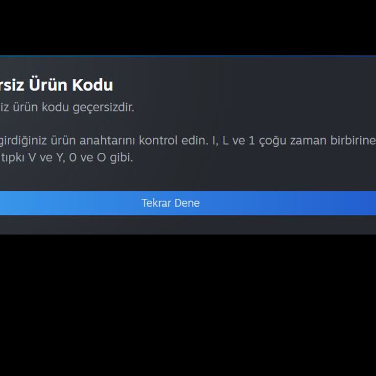 Ödeme Tamamlandı Ancak Geçersiz Ürün Kodu Gönderildi Çözüm Talebi