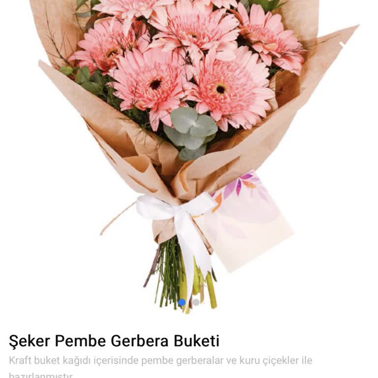 Görseldeki Şeker Pembe Gerbera Buketi Yerine Solmuş Çiçek Gönderildi Ve İade Reddi