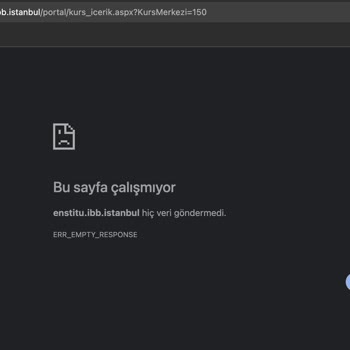 İSMEK Ve İBB Kayıt Sistemi Yoğunluk Ve Sunucu Hatası Nedeniyle Çöktü