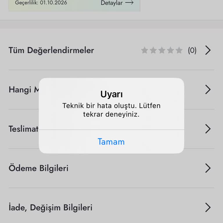 Boyner Mobil Uygulamasında Kupon Kullanılamama Hatası