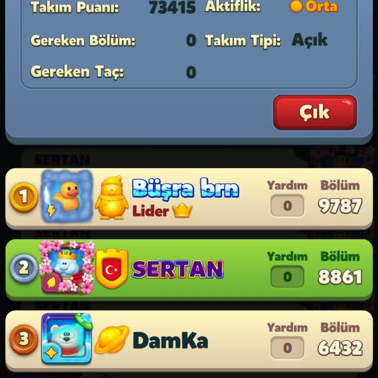 Royal Match'te Takım Liderinin Uzun Süre Aktif Olmaması Aktif Oyuncuları Mağdur Ediyor