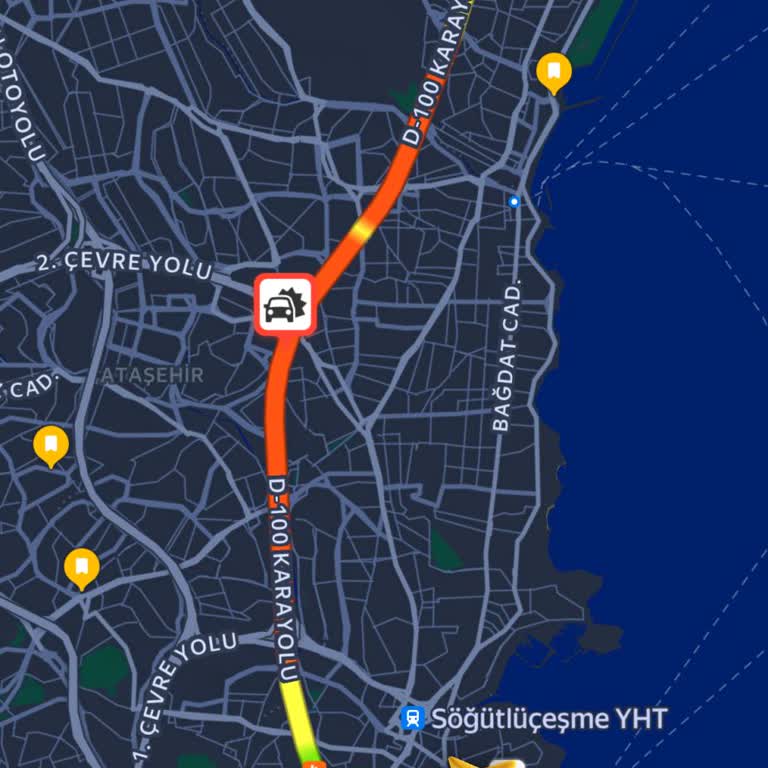 Yoğun Trafik Saatlerinde Yandex Navigasyon Süre Tahminleri Hatalı