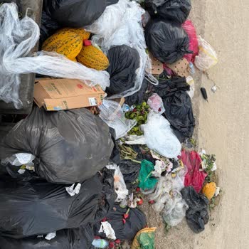 Çakırlar Şubesinin Arka Bölümündeki Çöp Alanı Düzensiz Ve Hijyen Sorunu Oluşturuyor