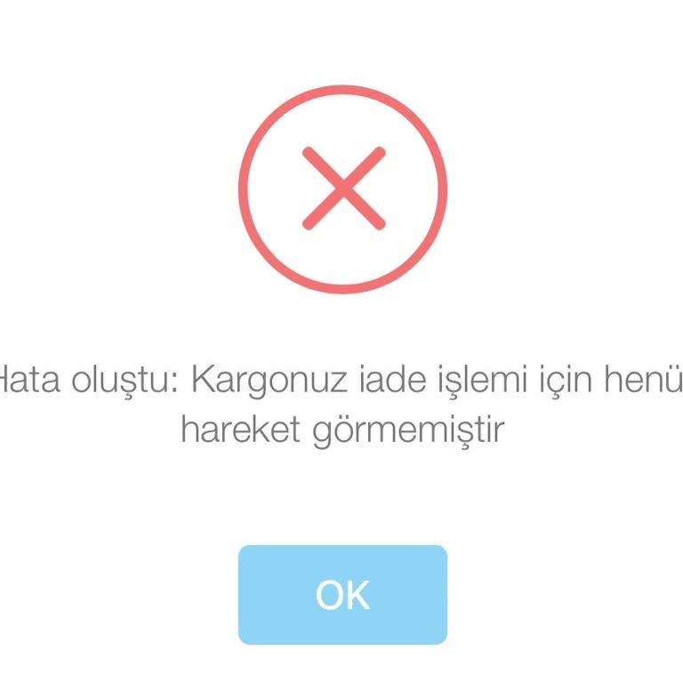 Kargo Sistemde Görünmediği İçin Ürün Değişimi Başlatılamıyor