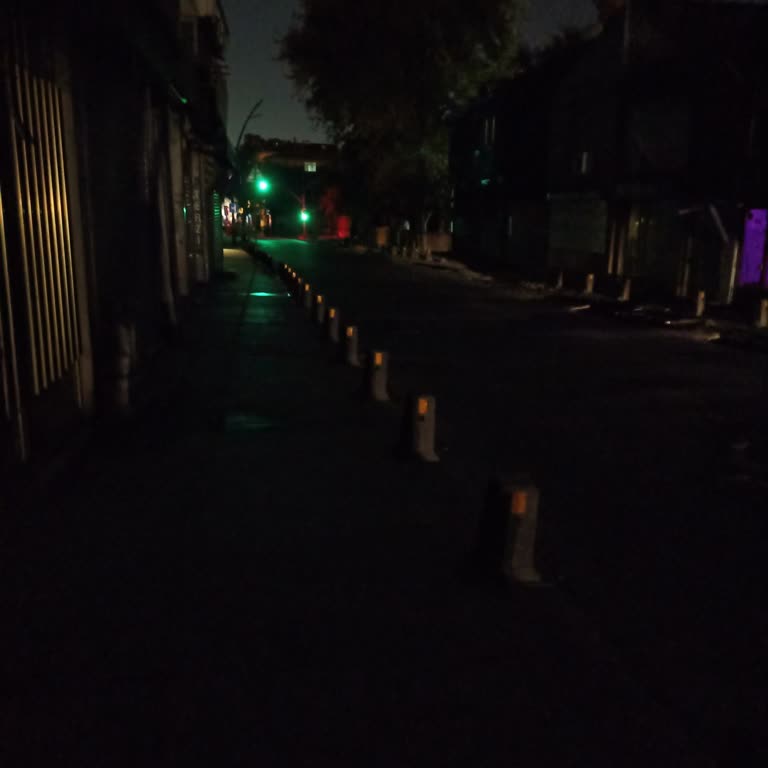 İslambey Caddesi Aydınlatması Çalışmıyor Güvenlik Riski Oluştu
