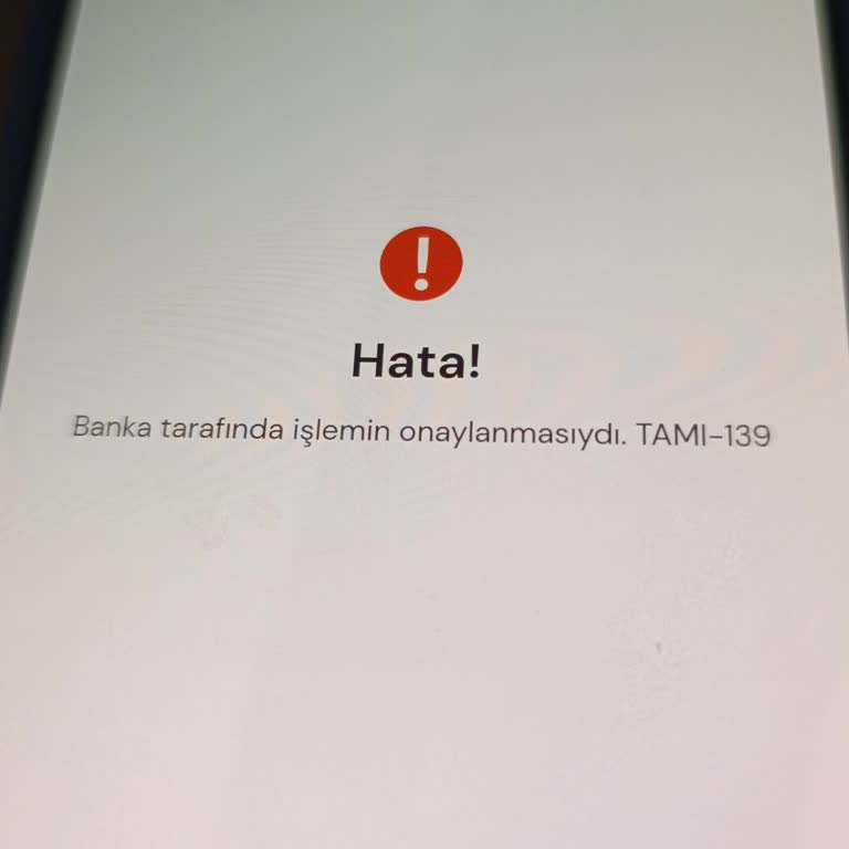 Tami Sanal Pos'ta Taksitli İşlemlerde “Banka Tarafından Onaylanmaması -139” Hatası Ve Yetersiz Müşteri Desteği