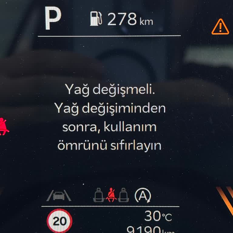 Kia Sportage’ta 15.000 Kilometrede Bakım Aralığına Rağmen Erken Yağ Değişim Uyarısı