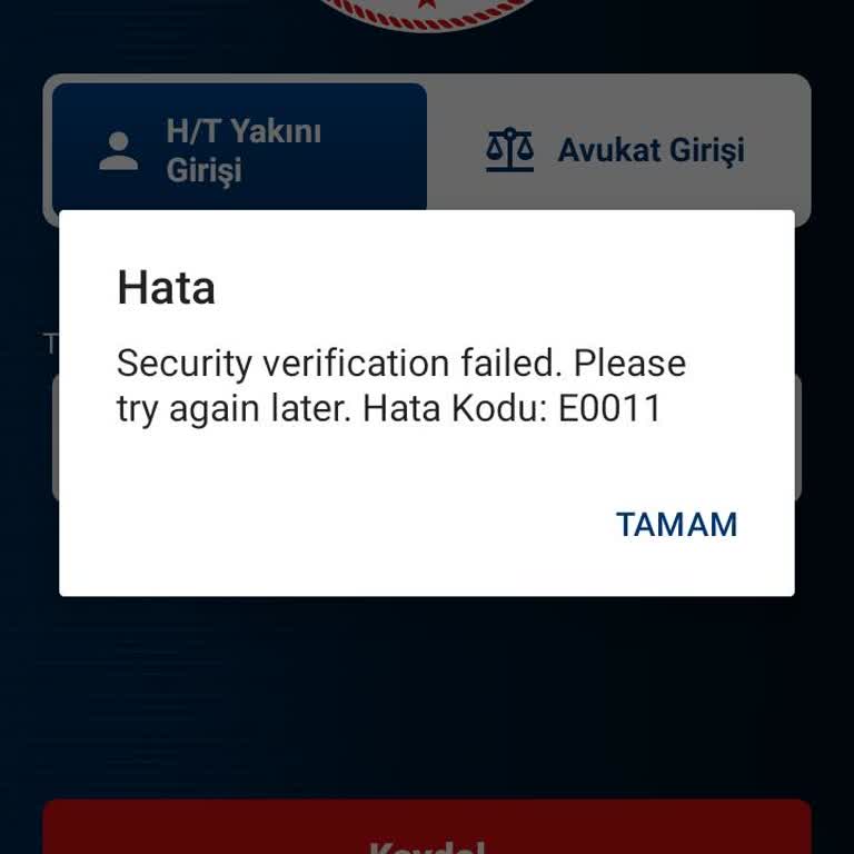 Adalet Bakanlığı E-Görüş Sisteme Giremiyorum