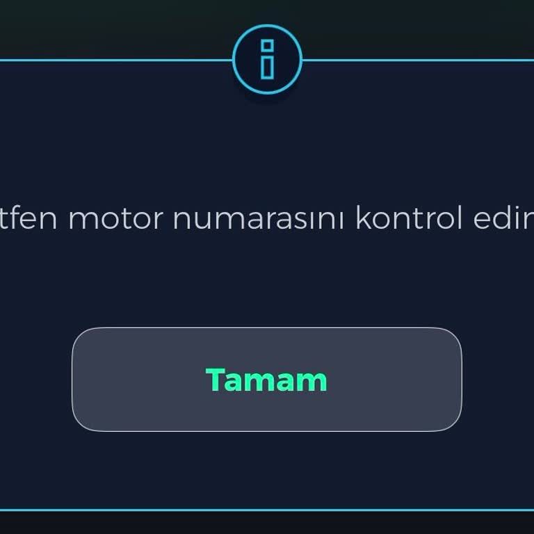 Fiat Yol Arkadaşım'da Motor Numarası Hatası Girişi Engelliyor