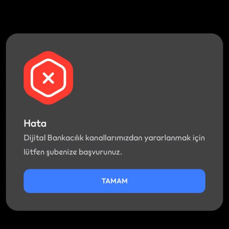 Açıklama Sunulmadan Dijital Bankacılık Kanallarının Kapatılması Ve Çözüm Talebi