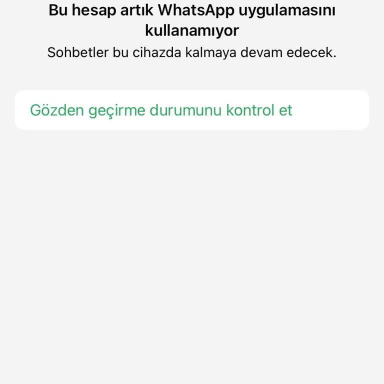 Haksız WhatsApp Hesap Kapatılması Ve Acil Aktifleştirme Talebi