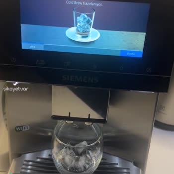 Siemens Makinem Soğuk Kahve Yapmıyor
