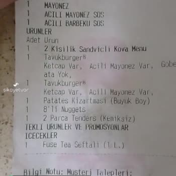 Yemeksepeti Hüsranı!