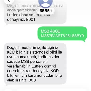 MSB40 Tarifi Uygulanmadığı İçin Hizmet Kesintisi Ve Fatura Sorunu