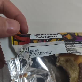 BİM Banabi Kekinde Yabancı Madde Bulunması Ve Geri Çağrı Talebi